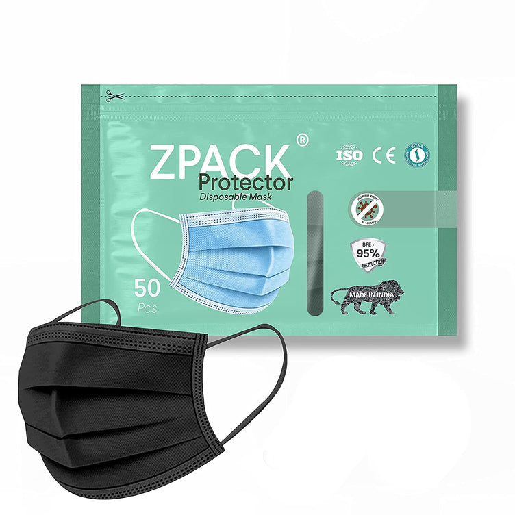 Zpack Protector 3 Ply MeltBlown Disposable mask